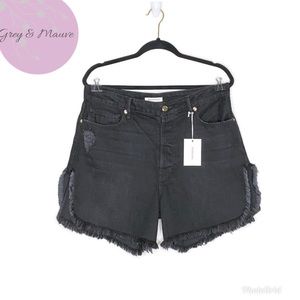 Good American Black "The Bombshell" Shorts NWOT